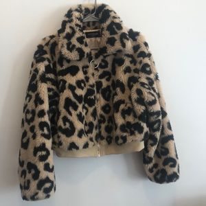 KITTENISH Leopard Print Coat